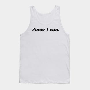 motivational american text t shirt Tank Top